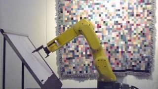 Artemis Vision with FANUC Robot @ Emmanuel Gallery - Portrait Drawing Demo