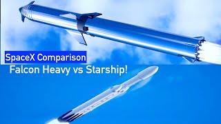 Falcon Heavy vs Starship: SpaceX rocket comparison!