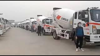 36 units Sino truck Howo brand 6 CBM concrete mixer truck are delivering from factory!