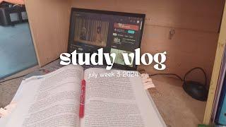 study vlog | july week 3 2024