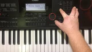 Как перезаписать отдельно партию на синтезаторе Casio CT-X3000