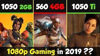 GTX 1050 Ti vs RX 560 vs GTX 1050 in 2019