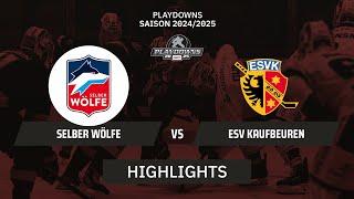 DEL2: Selber Wölfe vs. ESV Kaufbeuren I Highlights - Playdowns | SDTV Eishockey