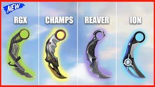 The Best Karambit in VALORANT? RGX vs Champions vs Reaver vs ION