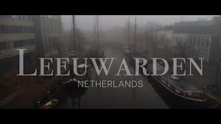 Leeuwarden, Netherlands  | Exploring the beautiful foggy boat town in Holland DJI Drone #asmr