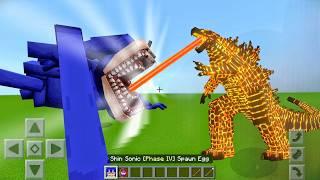 NEW Shin Sonic vs Shin Godzilla Mod ADDON UPDATE in MINECRAFT PE