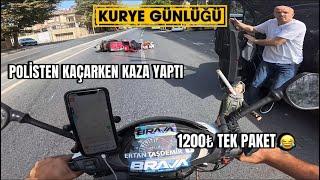 KURYE GÜNLÜĞÜ 14 | POLİSTEN KAÇARKEN KAZA YAPTI