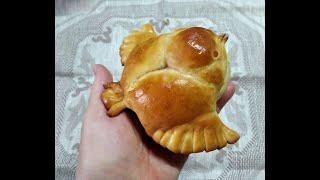 БУЛОЧКИ ЖАВОРОНКИ из постного дрожжевого теста/Buns "Larks"/Bulkoj "Alaŭdoj"/Brötchen "Lerchen"