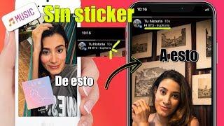 CÓMO poner MÚSICA en INSTAGRAM STORIES SIN QUE SE VEA EL STICKER