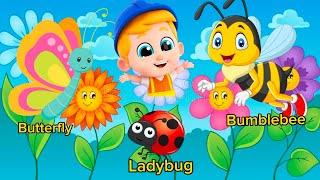 Butterfly Ladybug Bumblebee | Kids Song | Super Simple Song