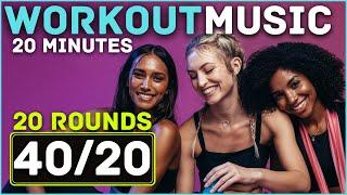 HIIT Workout Timer With Music  40/20 HIIT Timer  20 Minutes Tabata