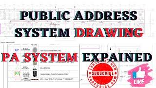 Public Address System Drawing | PA System explained