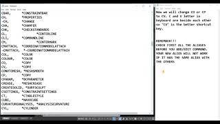 AUTOCAD - HOW TO EDIT COMMAND ALIASES