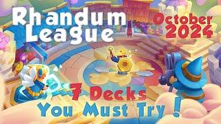 7 Decks You Must Try for Rhandum League October 2024 - Rush Royale