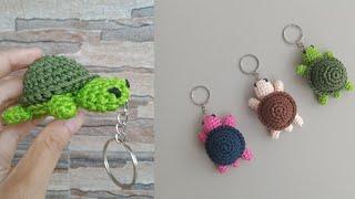 CROCHET TURTLE KEYCHAIN