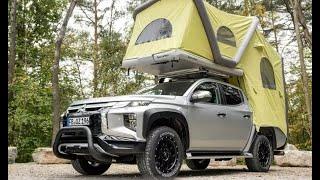 Mitsubishi turns new L200 into a camper with fridge and shower - with built-in tent!