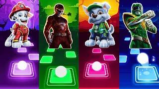 Marshall  Red ranger  Rocky  Green ranger | Tiles Hop