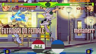 @jojobanr1: FUTANARI ON FEMALE (IQ) vs menanerr (EE) [JoJo HFTF jojoban Fightcade] Aug 18