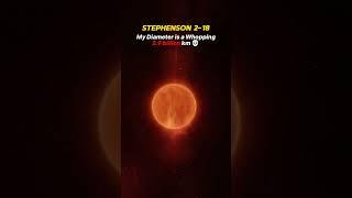 Sun vs UY Scuti vs Stephenson star ️ #Space #Sun #Star