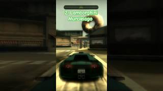 Top Fastest Cars In NFS Most Wanted 2005 #shorts #gaming #nfsmw