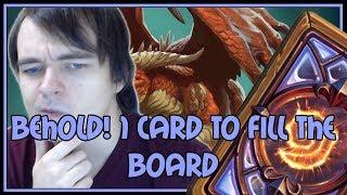 Hearthstone: Behold! 1 card to fill the board (big druid)