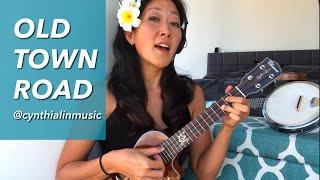 Old Town Road (Lil Nas X x Billy Ray Cyrus Remix ukulele cover) // Cynthia Lin Play-Along