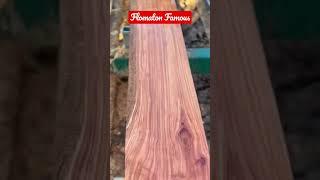 Cherry wood on the sawmill