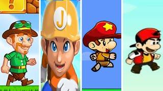 4 Amazing Games: Super Jake's Adventure, Super Durigo, Bob's World, Aldo World