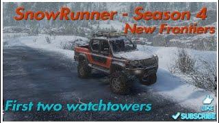 SnowRunner - Season 4:New Frontiers - Urska River E1 - First two watchtowers - PS4