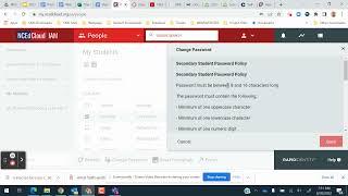 NCEDCloud PAssword Change for Students