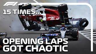 15 Times Opening Laps in F1 Were Pure Chaos