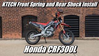 KTECH Front Spring and Rear Shock Install - Honda CRF300L