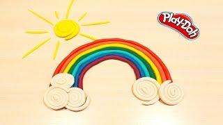 Как сделать радугу из Play-Doh. Учим цвета на английском языке с пластилином Плей До.