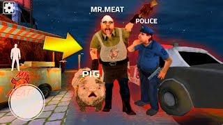 ДЕЛАЮ КОНЦОВКУ ПРОТИВ МЯСНИК + ПОЛИЦИЯ - Mr.meat Horror game