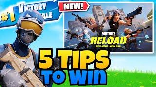 EASIEST TIPS to WIN in Fortnite Reload!!