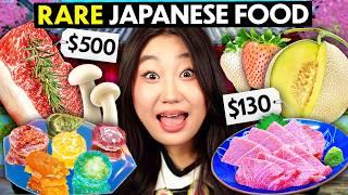 We Ate $3,000 Of Rare Japanese Foods! (O-Toro Sashimi, Tokyo Fruit Gems, Crown Melon)