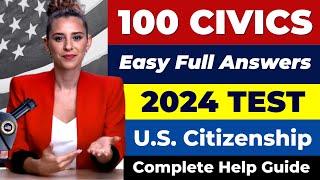 Pass the US Citizenship 1 to 100 Civics Test 2024-2025, USCIS Questions/Answers Exam, ciudadania