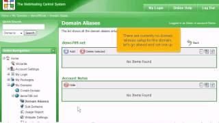 How to create a domain alias (pointer)