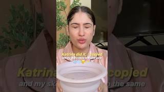 Katrina Kaif’s Ice facial/Ice Dunk MUST TRY #katrinakaif #skincare #skintightening #acne #clearskin