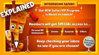 "New" Safari Vip Program | Zooba News