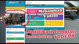 Modifikasi Template Hotspot Mikrotik Menambahkan Videos Pada Login Page