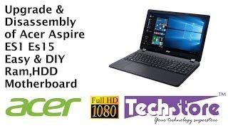 Acer Aspire ES 15 Laptop ES1 531 511 521 571 How to Upgrade ram and harddrive easy