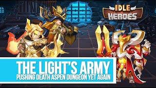 Idle Heroes - The Light's Army vs Aspen Dungeon