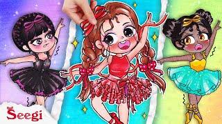 [paper diy] If SEEGI, WEDNESDAY, AMANDA Get Ballet Dress | Balletcore | DIY Arts & Paper Craft