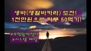 #생바(생활바카라) 1천만원으로 50먹기 도전!! #시스템베팅 #보험왕박정태