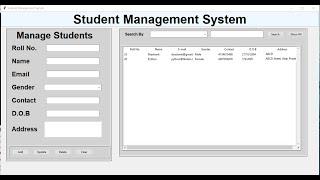 Student Management System with Database Part 2 | Python Tkinter Projects in Hindi