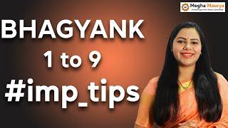 Bhagyank or Life Path Number 1 to 9 Important Tips | Color | Numbers | Numerology | By Megha Maurya