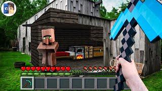 Minecraft in Real Life POV REALISTIC STEVE HOUSE in Minecraft Real POV Realistic Animation Skreeper