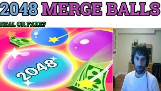 2048 MERGE BALLS. Simple Merge game where you earn paypal or electronics