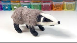 Needle Felt A Badger Tutorial